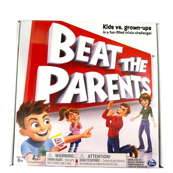 Beat the Parents Family Trivia Board Game Kids vs Adults Fun Party - Picture 1 of 3